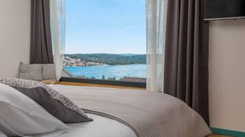 Deluxe-villa - 3 soveværelser - strandudsigt | 3 soveværelser, egyptiske bomuldslagner, premium-sengetøj