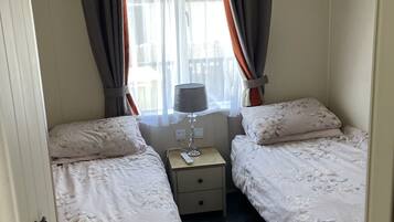 3 bedrooms, iron/ironing board, travel cot, WiFi