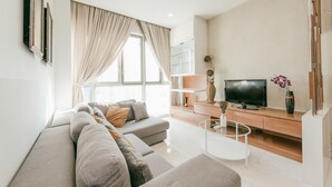 Senior Suite, 2 Bedrooms | Living room - OHO Suites KLCC (Kuala Lumpur)