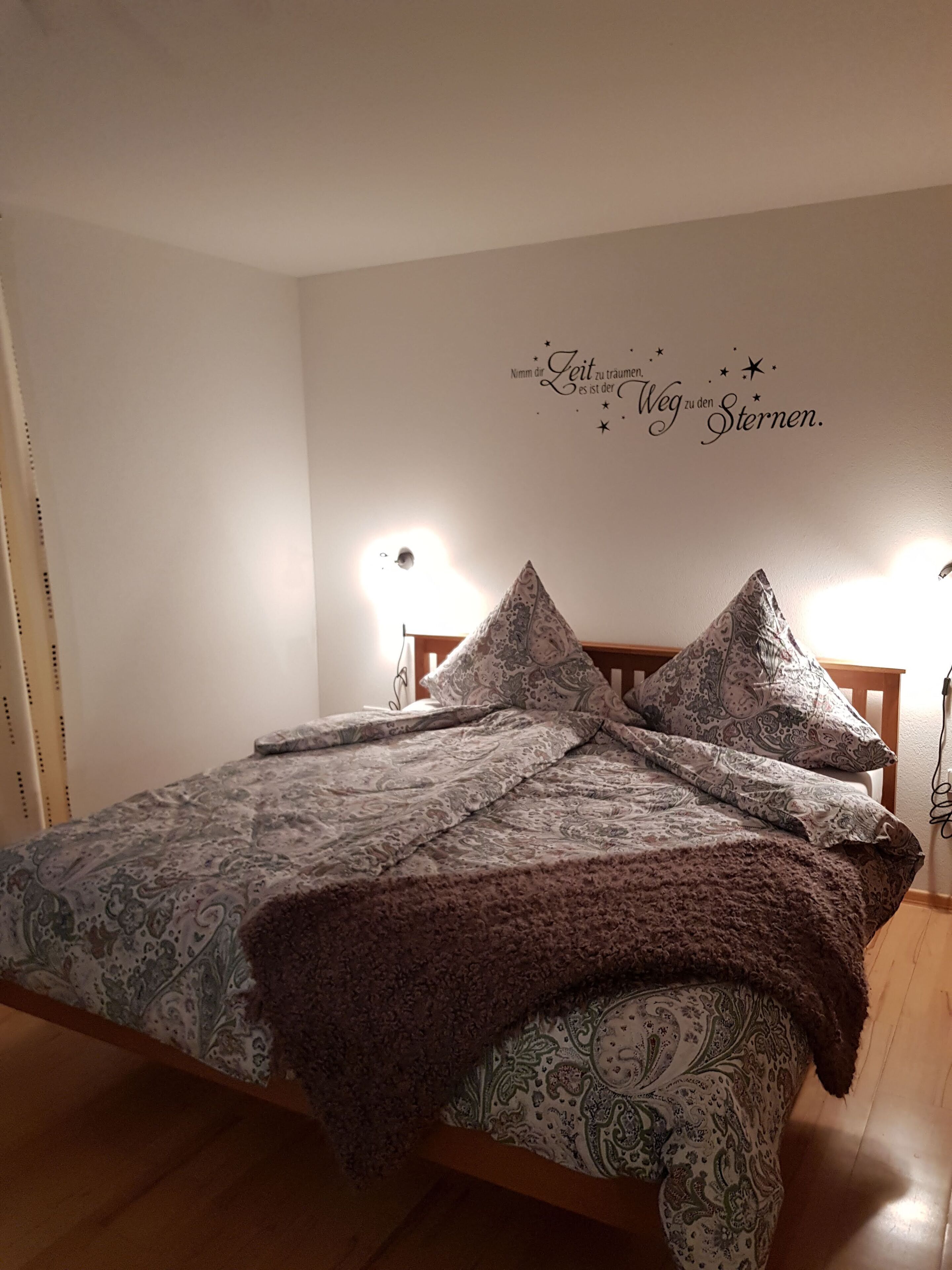 1 bedroom, iron/ironing board, bed sheets