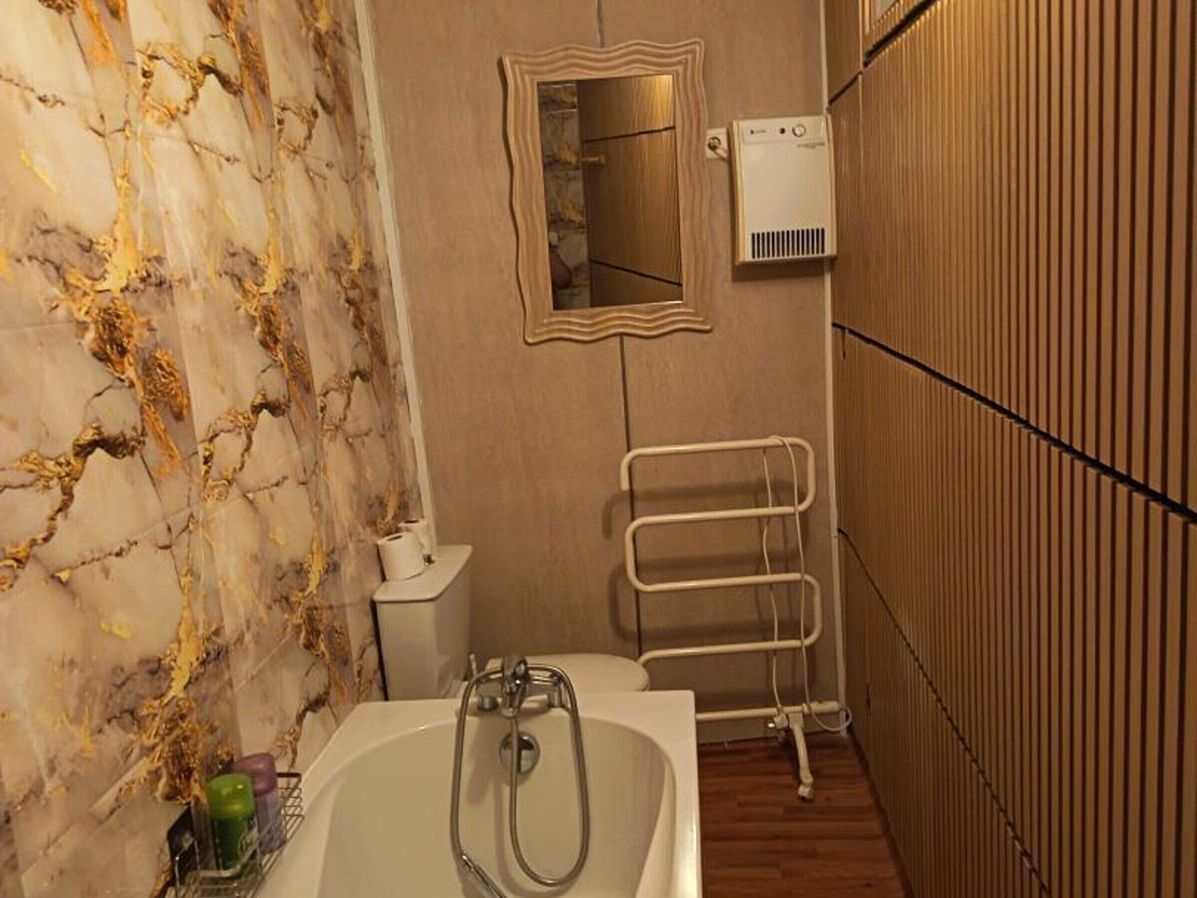 Hair dryer, towels