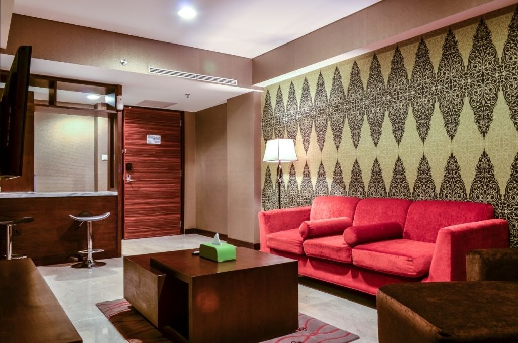 business suite | living room | led tv