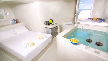 Casa, 1 habitación, hidromasaje, vista al mar (Cave) | 1 habitación y ropa de cama de alta calidad