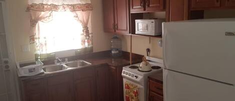 ثلاجة، ميكروويف، فرن، موقد طهي مسطح