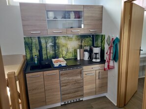 Fridge, microwave, stovetop, coffee/tea maker - Apartment on the lake (Parthenstein)
