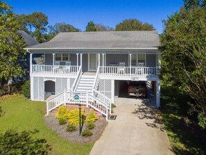 Exterior - Miller Time, Short Walk to Beach, Great Porch & Rockers (Pawleys Island)