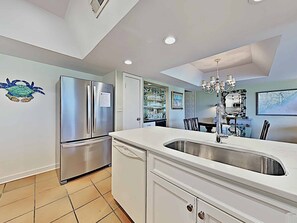 Fridge, microwave, oven, stovetop - Marshfront 14E Beautiful View, Beach & Pool! (Pawleys Island)