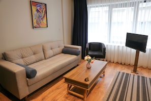 Suite, Terrace | Living area | LCD TV - The Roomy Hotel Sisli (Istanbul)