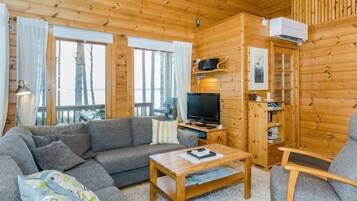 Fernseher, Kamin, DVD-Player