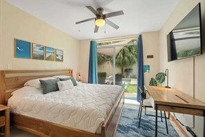 2 bedrooms, iron/ironing board, travel cot, WiFi