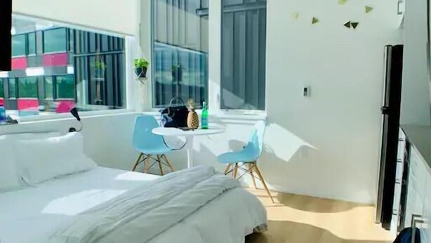 Business Studio, 1 Queen Bed | Individually decorated, individually furnished, desk, laptop workspace - Prime Roosevelt Contemporary Studio (Seattle)