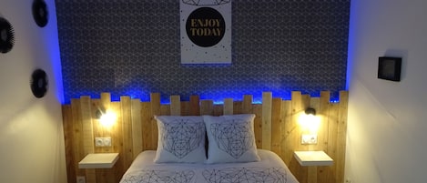 2 habitaciones, tabla de planchar con plancha y wifi gratis