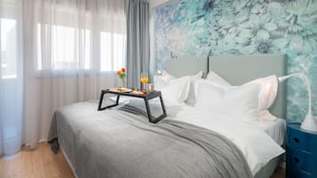 Deluxe kamer, 1 twee- of 2 eenpersoonsbedden, balkon, uitzicht op stad