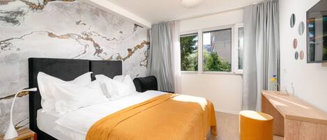 Deluxe Double or Twin Room, Garden View (with Sofa Bed) | 1 bedroom, premium bedding, down comforters, in-room safe