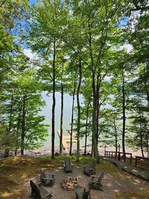 Property grounds - Luxury Log Home On The BIG Lake (Lake Ariel)