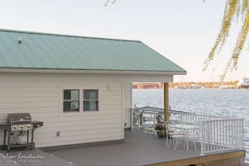 Lily Pad Cottage, is ON the water!