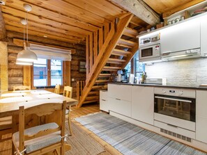 Fridge, microwave, dishwasher, toaster