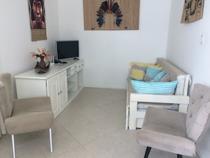 TV, DVD player, videoteca