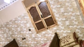 1 bedroom, blackout curtains, iron/ironing board, bed sheets