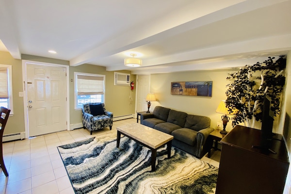 Spacious living room area