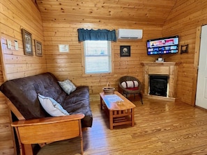 Smart TV, chimenea