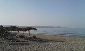 En la playa