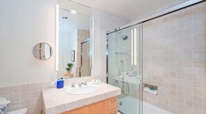 Hair dryer, towels