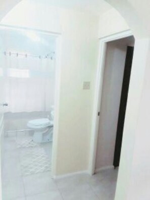 Towels, soap, shampoo, toilet paper