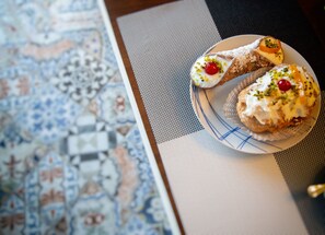 Breakfast meal - APARTMENTS A FEW STEPS FROM THE SEA WITH LARGE OUTDOOR SPACES AND WIFI (Balestrate)