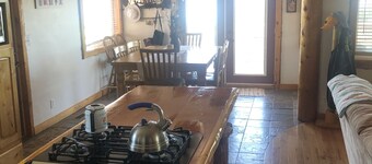 Cabin Overlooking  Lake with Mountain Views 