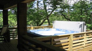 Utendørs boblebad
