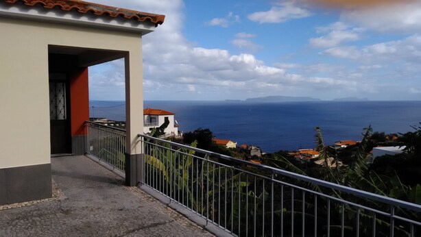 A balcony with a view of the sea and distant mountains. - Atlantic view with free car and bike.  (Gaula)