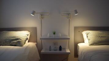 2 habitaciones, tabla de planchar con plancha, wifi y ropa de cama