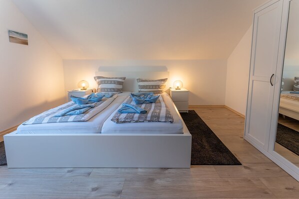 2 bedrooms, iron/ironing board, travel crib, WiFi