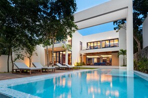A heated pool