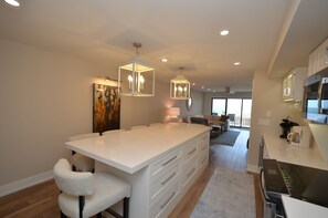 Fridge, microwave, oven, stovetop - WALK RIGHT ONTO THE BOARDWALK FROM APARTMENT PATIO! (Rehoboth Beach)