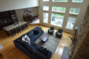 Flat-screen TV, fireplace - Luxury new 5 BR/4 BA Home (Rehoboth Beach)