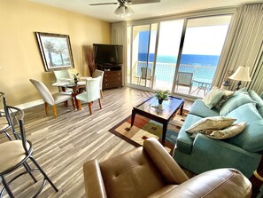 TV, DVD player, table football, ping pong