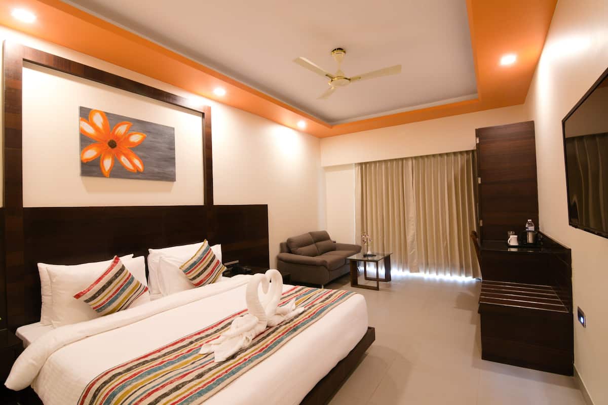 1 kamar tidur, brankas, tempat tidur lipat/tambahan, dan Wi-Fi gratis