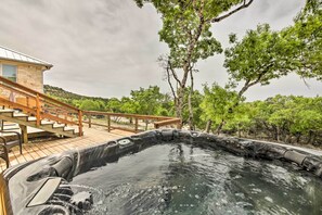 Terrace/patio - 'Ladera' Wimberley Estate on 13 Acres w/ Hot Tub (Wimberley)