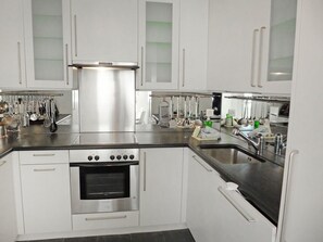 Oven, dishwasher, high chair, freezer