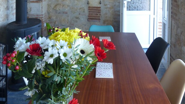 Shared kitchen - B&B Au Clair Du Loup (Saint-Loup)