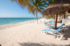 Accommodatie ligt op het strand