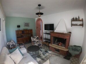 Smart TV, fireplace - Villa Aldo, renovated traditional Istrian house (Pontiera)