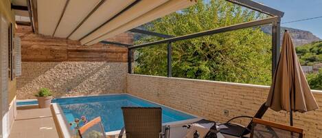 Una piscina riscaldata