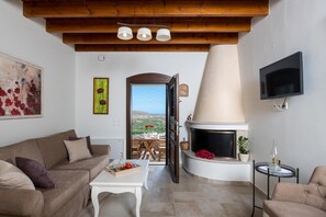 Flachbildfernseher, Kamin