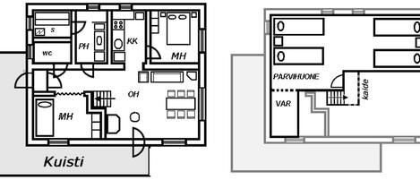 A floor plan with labeled rooms including a kitchen, bathroom, and living area.