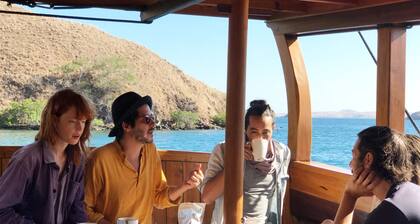 stay on pirate ship at komodo , Indonesia