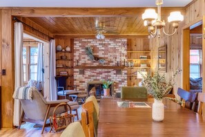 Interior - Tallkabin "Pine Cabin" - Mid-Century Pine Cabin under 2hrs from Minneapolis. (Webster)