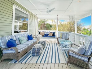 TV, DVD player, books, music library